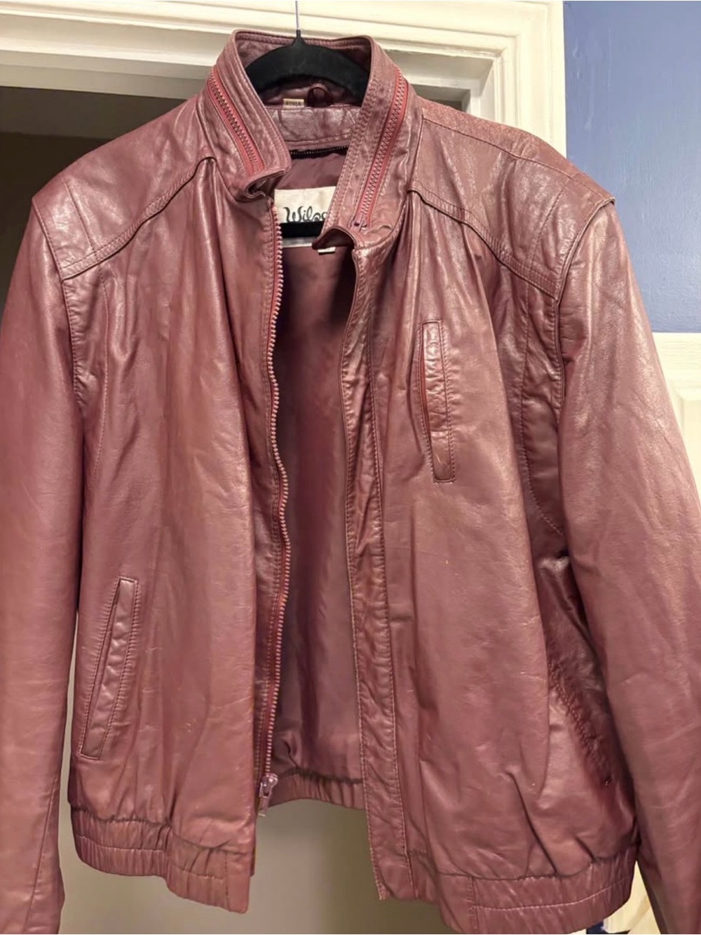 Vintage Burgundy Wilson’s Leather Jacket